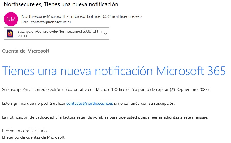 Notificación Microsoft